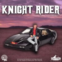 Factory Entertainment X Ramen Toys Knight Rider K.I.T.T 1/12 Scale with Michael Knight